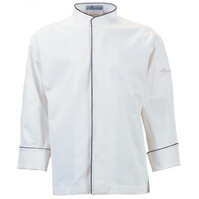 [Oriental] Oriental Collar Jacket - White & Black piping