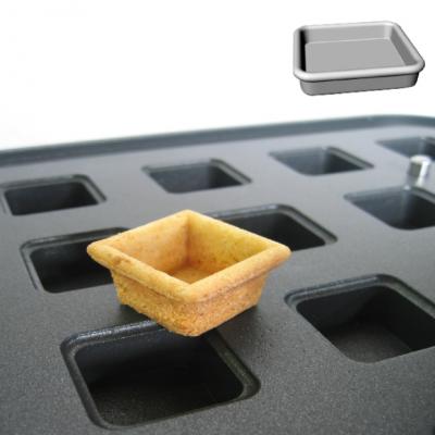 Smooth 12 Square Moulds - 60x60x11mm