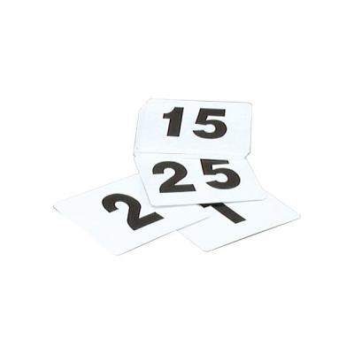 Table Number Set – 1-25 (Black On White)