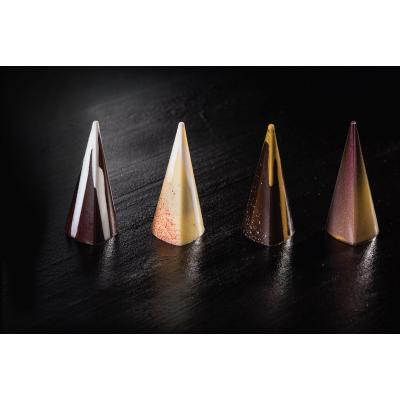 Polycarbonate Tall Triangular Pyramid Mould - 25x26x55mm 