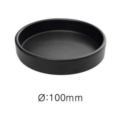  Dish Black Terracotta -Ø100mm