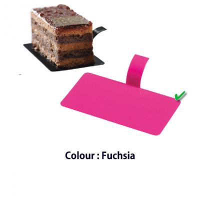 Rectangular Plastic Board Fuchsia-100x55mm
