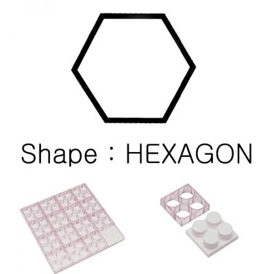 Mini Uni-Portion Tray - Hexagon 