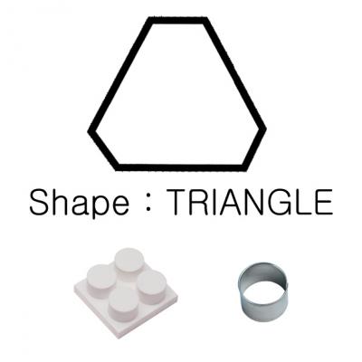 Demoulder & Cutter Set for Mini Uni-Portion Tray Triangle 