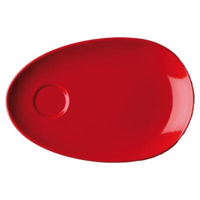Breakfast Plate 250x165mm-Red